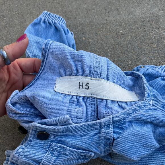 Oshkosh B’Gosh vestbak bubble hem v yoke overalls 6/9MO - Picture 7 of 7